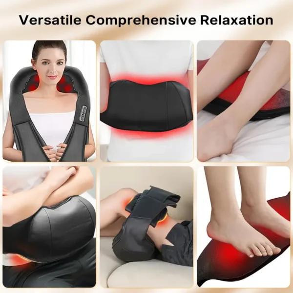 Alivie o Estresse com o Massajador de Pescoço e Costas Lovewe Shiatsu - azhotdeal.com