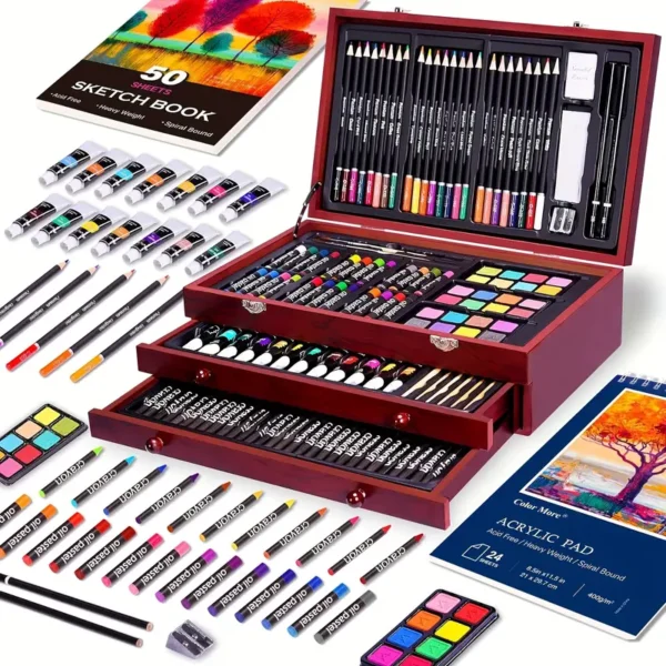 Conjunto de Arte Deluxe: O Presente Ideal para Artistas - azhotdeal.com