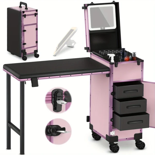 Transforme Seu Espaço com a Mesa de Manicure Portátil - azhotdeal.com